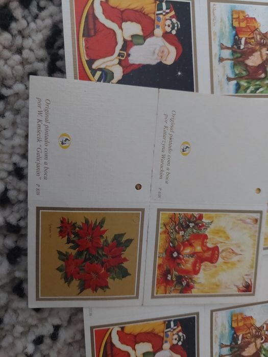 Conjunto de cartões pequenos