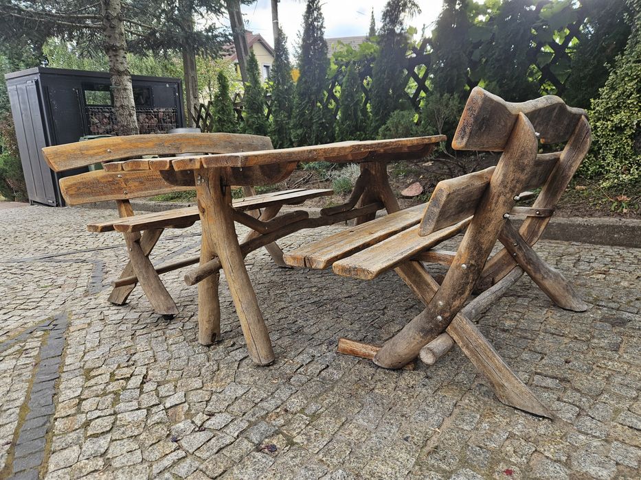 Meble ogrodowe stół I ławki