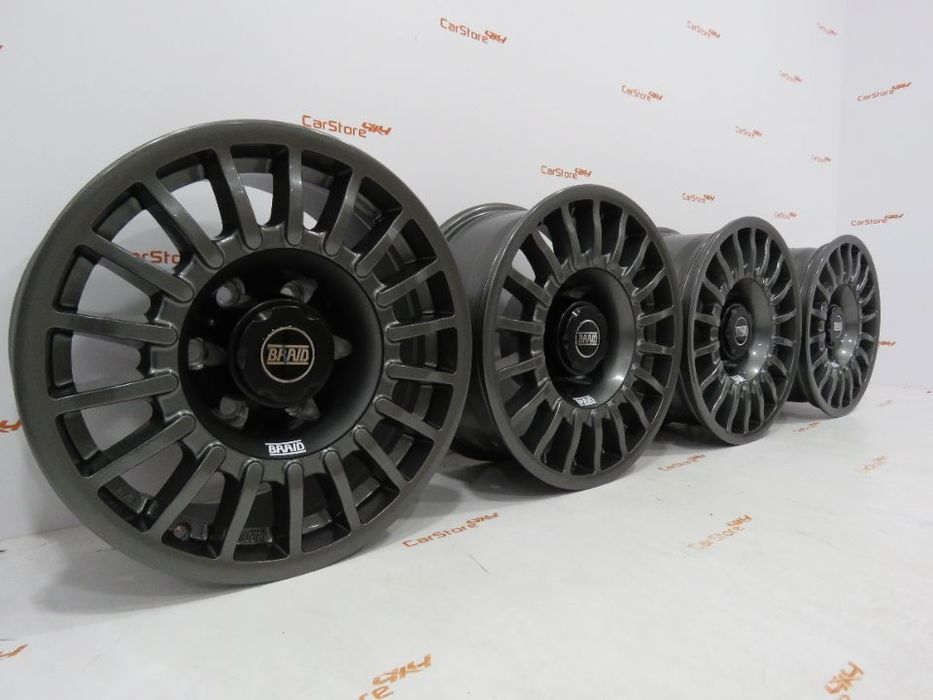 Jantes Braid Winrace T 16 x 7 et -15 6x139.7  Antracite Com Tampa