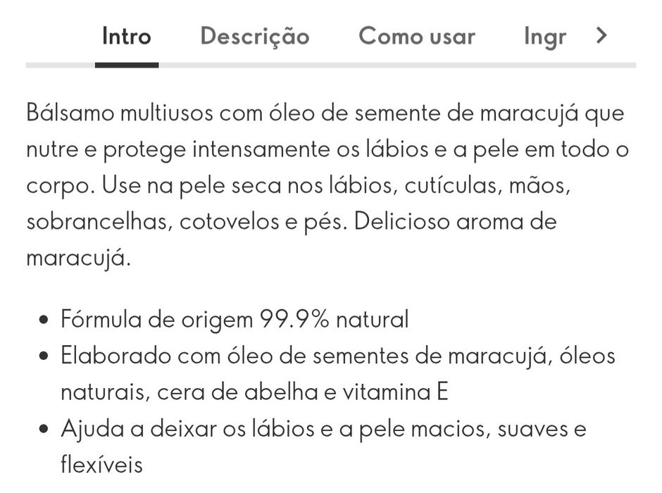 Geleia Real Maracujá 10.5ml Oriflame