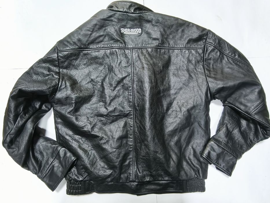 Кожаная куртка SHERWOOD Hockey,винтаж80еCanada 50p, exclusive.