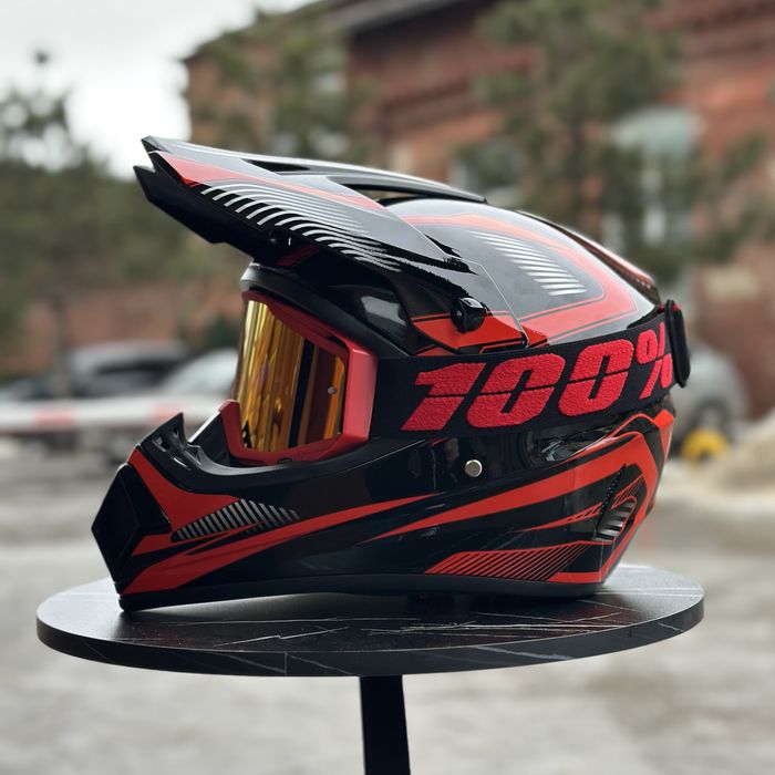 + Подарунок! Ендуро Шолом FOX / мотошолом / мотошлем кроссовый