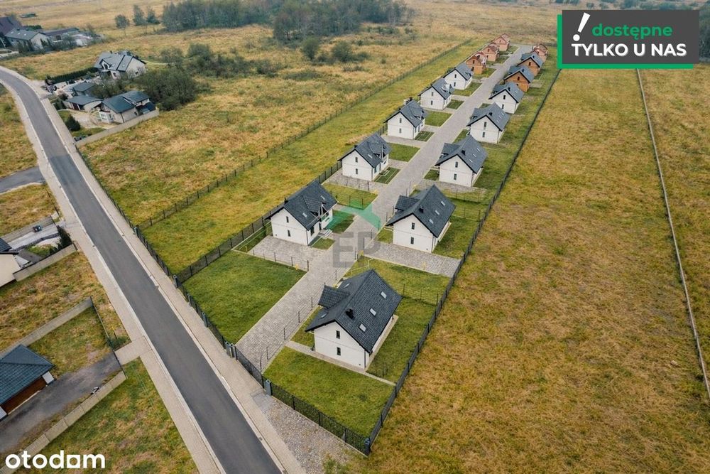 Nowo wybudowane osiedle domów w Częstochowie