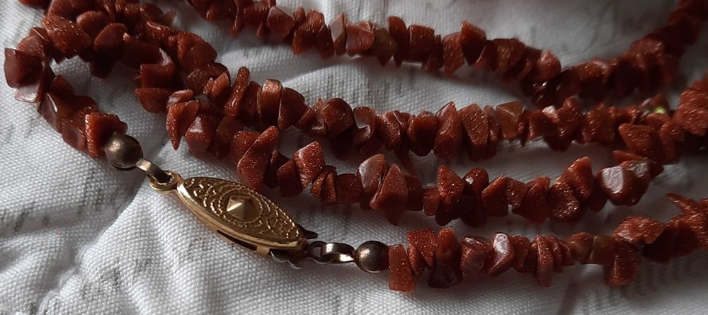 Piasek pustyni stary piękny naszyjnik korale kamienie naturalne 46