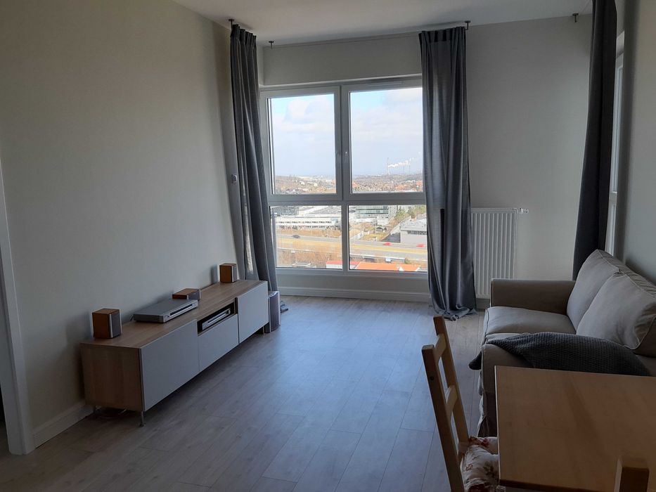 Mieszkanie 38m2  2 pokoje  Gdańsk Morena   ul. Lema 2  12p (widok na Zatokę Gdańską)