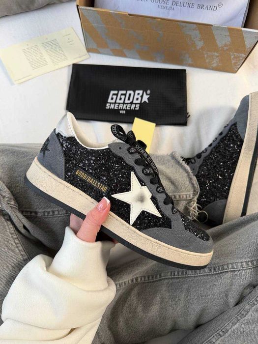 !PREMIUM! Golden Goose Black Grey Sparkles |36 37 38 39 40 41
