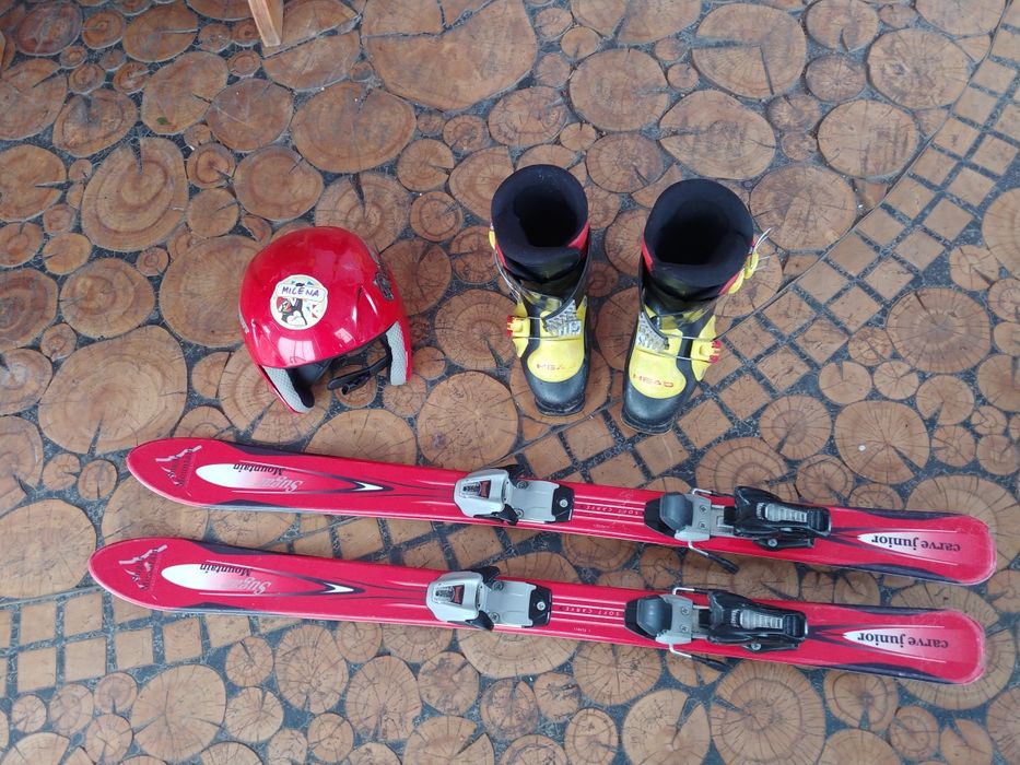 Komplet narty buty kask