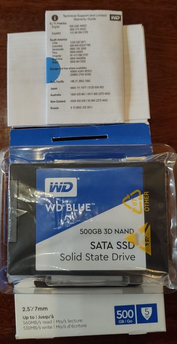 SSD накопичувач Wd 500Gb Blue Ssd 3D Nand