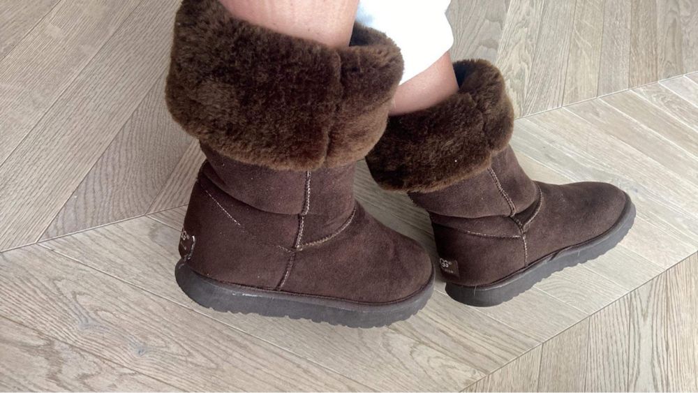 Buty ugg skora sniegowce