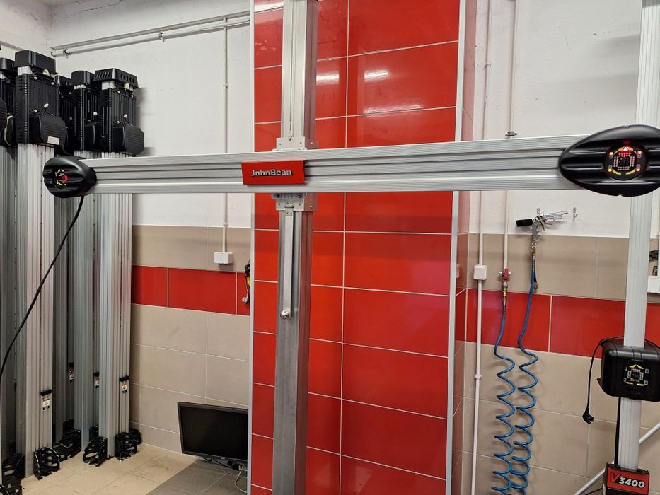 John Bean 3D V2400 AC400 lift geometria kół zbieżność