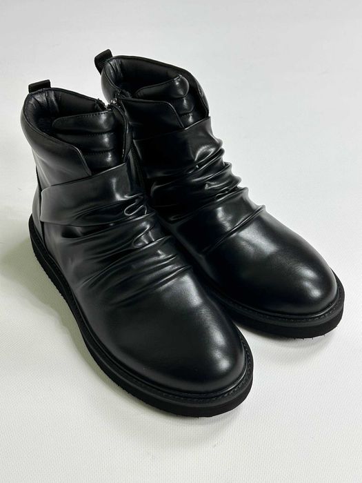 Черевики козаки чорні ботинки черные казаки Indie sleaze Hedi Slimane