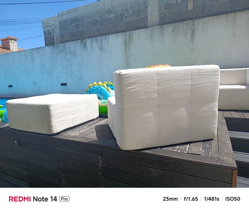 Sofá,, puff  para enteriores,,esterior