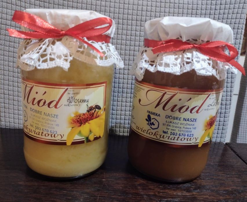 Miód lipowy, wielokwiatowy wiosenny i letni
