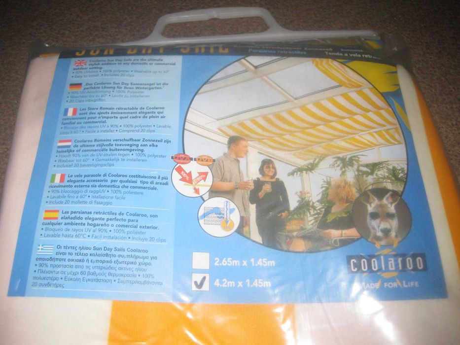 Cobertura Exterior da "Coolaroo" Embalada!