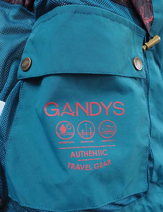 GANDYS_Teal Rainforest Waterproof Jacket__wodoodporna damska kurtka _S