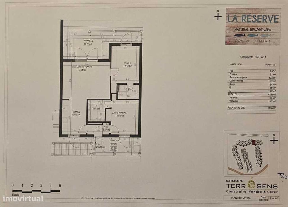 Apartamento T2 com jardim, Carvalhal, Grandola