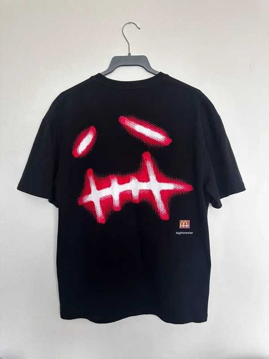Travis Scott x McDonald's Order Here T-Shirt Cactus Jack Nightcrawler Black 2020 Rare