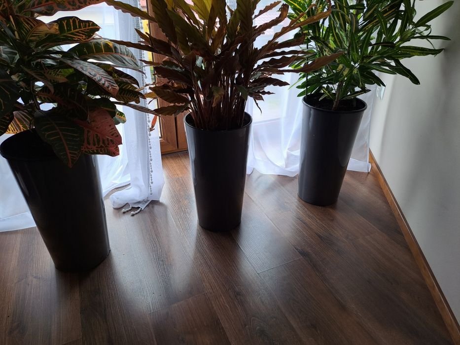 Donice plastikowe ciemny szary