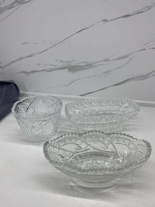 Хрусталь салатницы разные