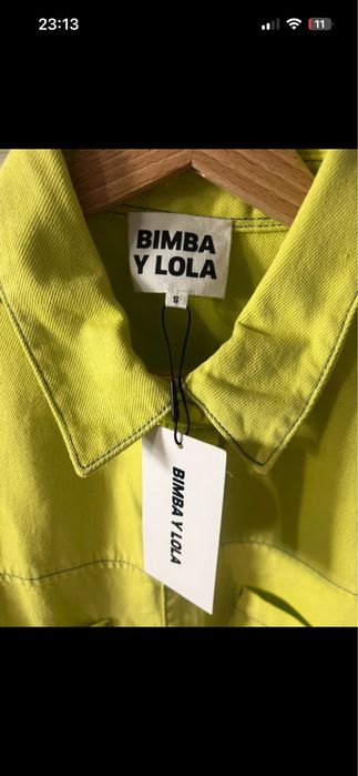 Camisa Verde Lima - Bimba y Lola - completamente NOVA