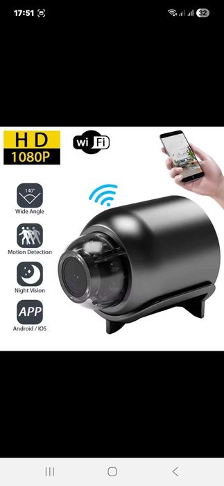 Нова міні відеокамера з Wi-Fi та записом у 1080p HD.