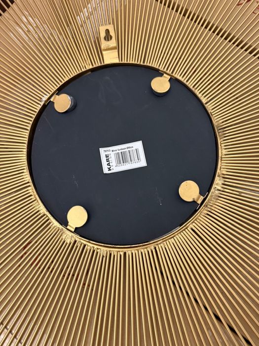 Espelho dourado metálico