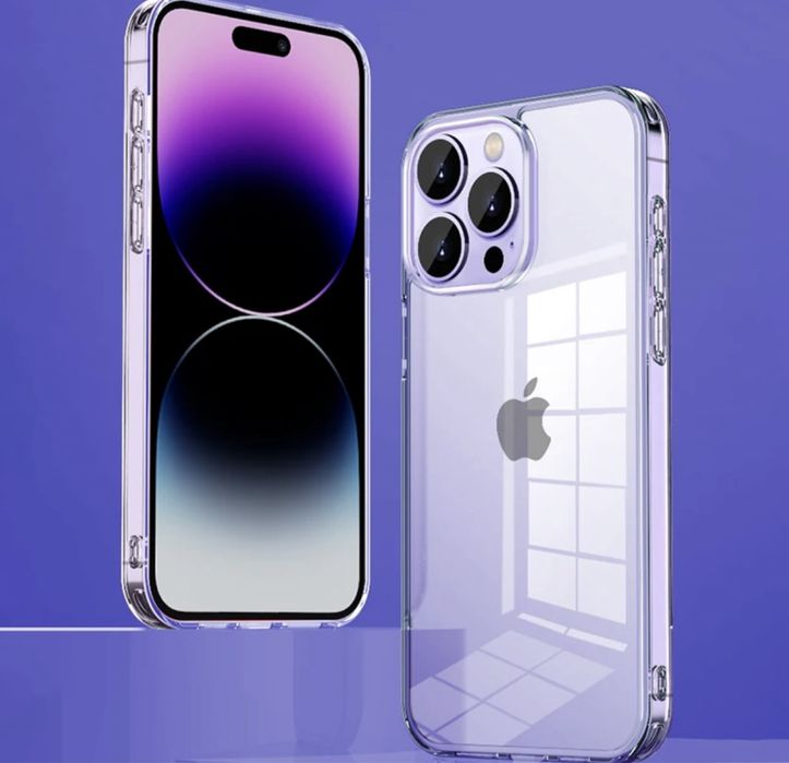 Прозозорий чохол на iPhone 14 pro та 14 pro max