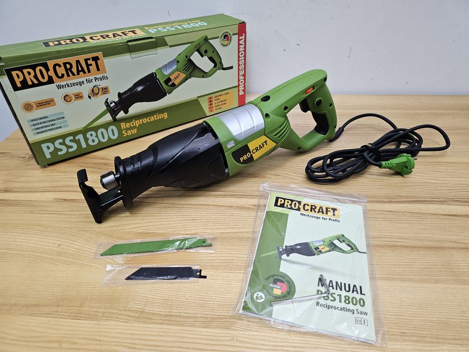 Мощная Сабельная пила ProCraft P1800 115мм Пропил Гарантия 36мес