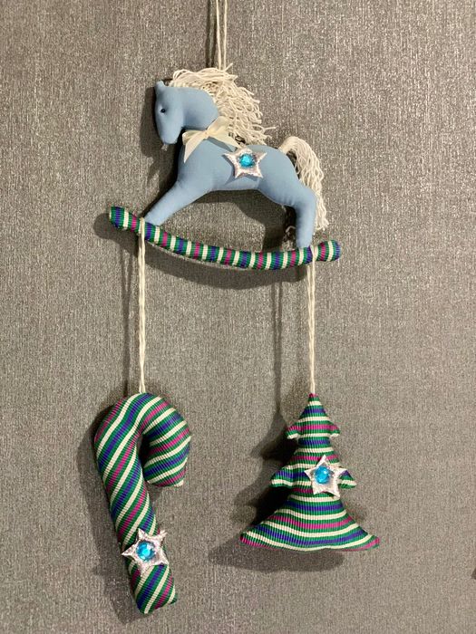 Кінь,коник,конячка,символ 2026, іграшка новорічна,прикраса ялинкова