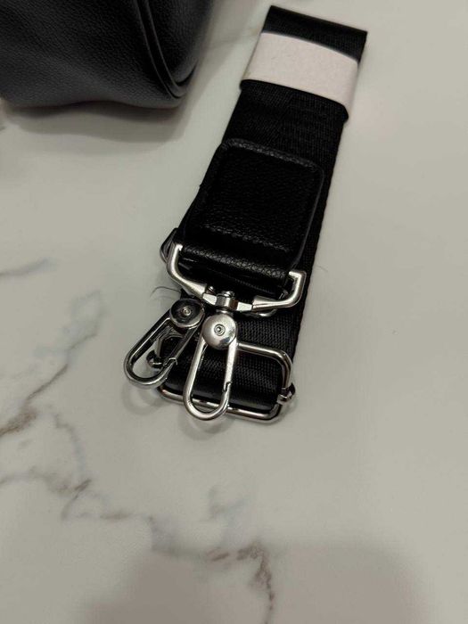 Елегантна чоловіча сумка портфель для документів та ноутбука (Чорна)