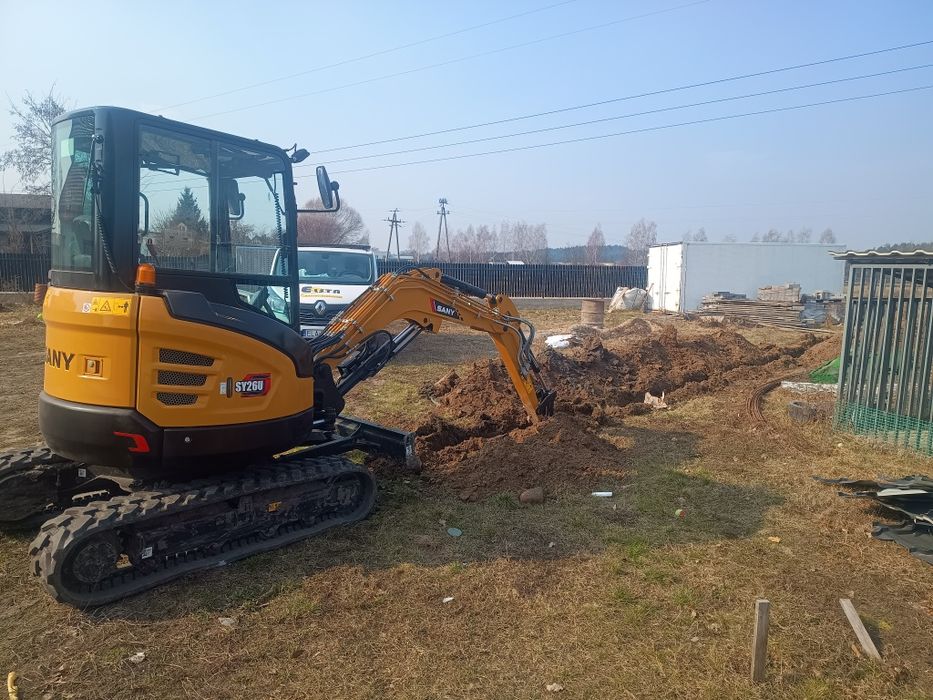 Usługi minikoparką