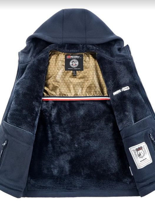 Чоловіча флісова куртка -толстовка потовщенна. Два кольори.