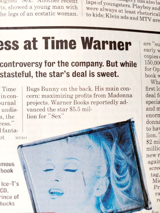 Madonna / Capa da Newsweek 1992