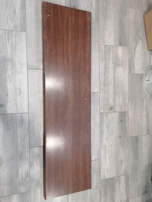 Parapet wewnętrzny PCV kolor orzech