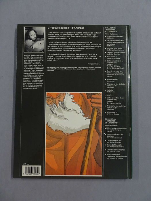 Livro BD Banda Desenhada em francês Histoires et Légends - Rork Passages Andreas (capa dura) Editions Du Lombard