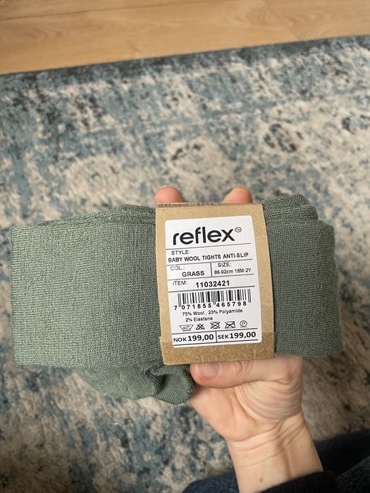 Wełniane rajstopki antypoślizgowe  merino wełna reflex nowe 86-92