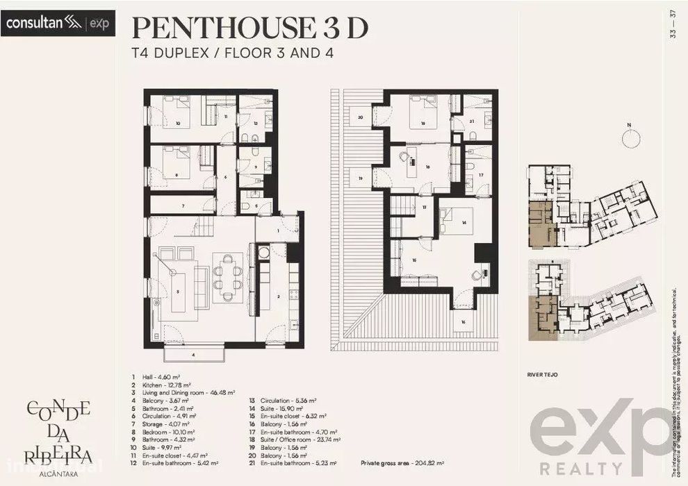 Penthouse T4 Duplex - Alcântara