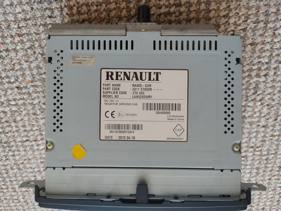 Dacia logdy stacja radio/nav