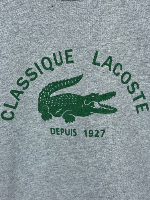 Bluza Lacoste Vintage Print Lightweight Cotton Fleece Sweatshirt