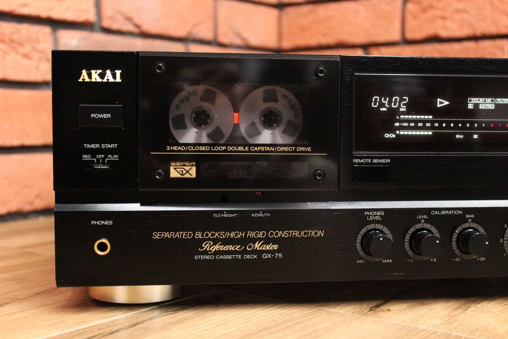 ‼️ *** Deck Akai GX-75 * Magnetofon Kasetowy ‼️ Po przeglądzie * Reference Master *