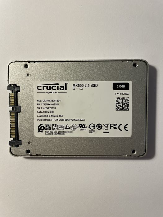 Pamięć SSD Crucial MX500 2.5 250GB