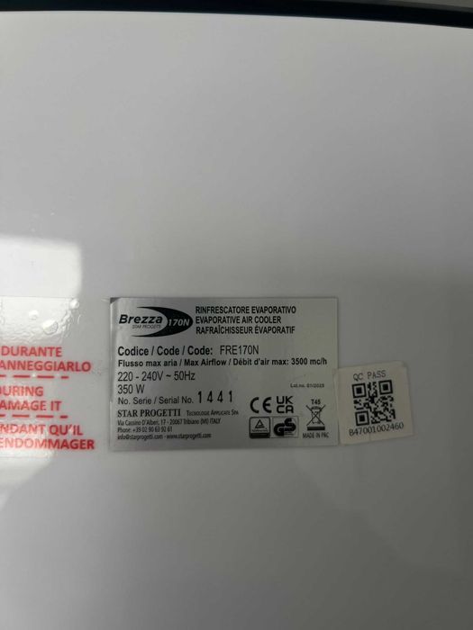 Stojący wentylator / klimator Brezza 170N