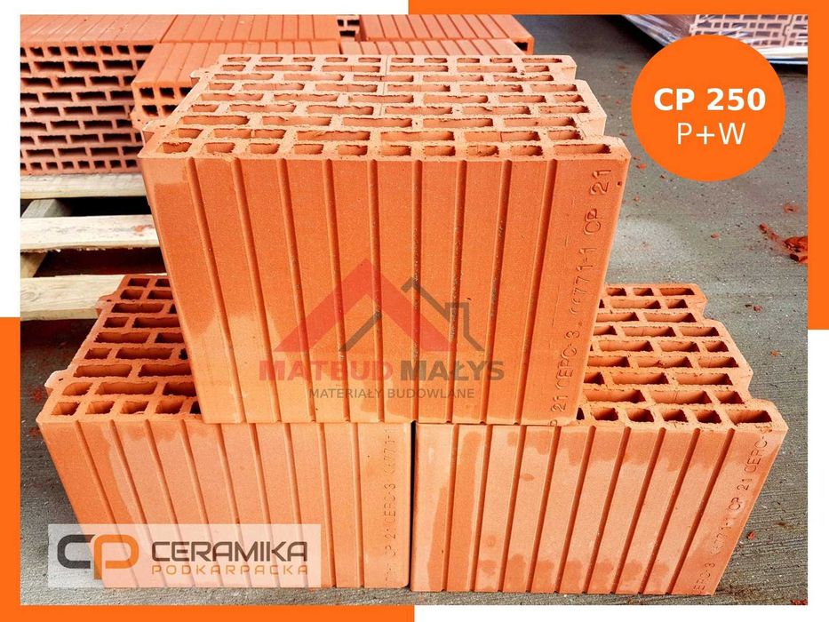 CERAMIKA PODKARPACKA CP 25 P+W - Cegła, Pustak Ceramiczny - Sandomierz