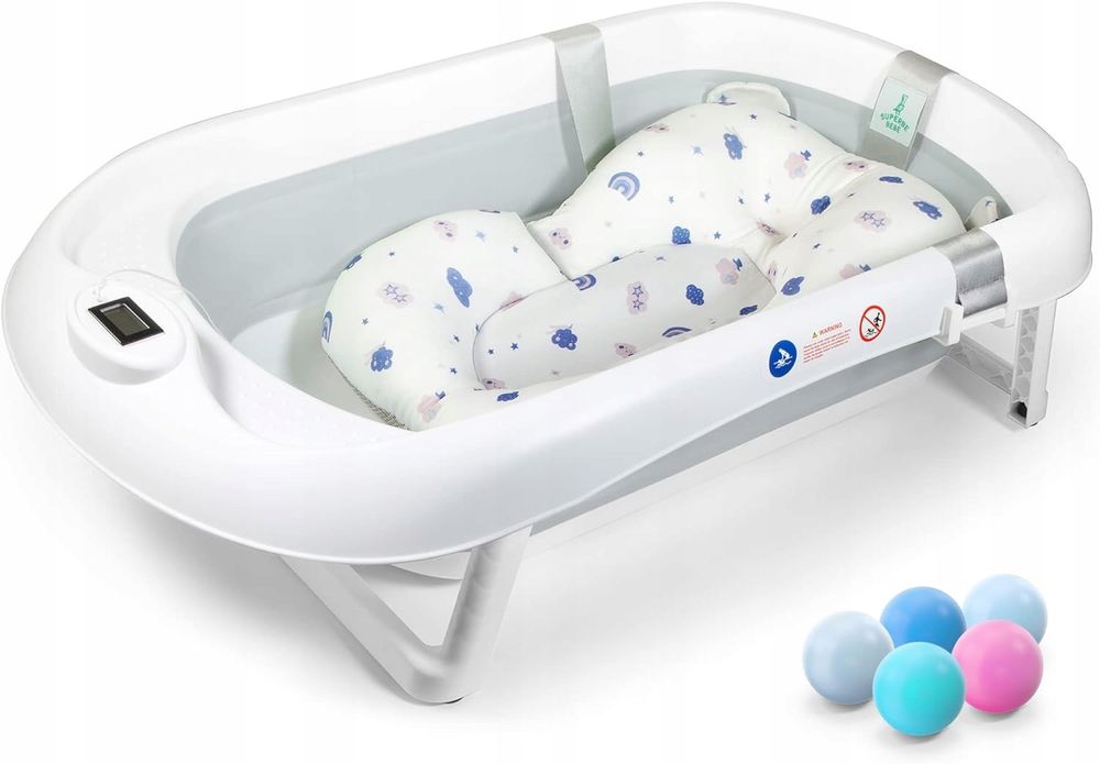 Superbe Bebe Składana wanna z wkładką