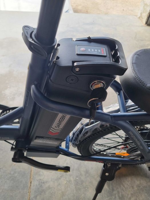 Є в Тернополі! Електровелосипед по ціні велосипеда SAMEBIKE CY20 350W | 12Ah | хід 90 км | швидкість 25 км/год Синій е-байк фетбайк гарантія 6міс