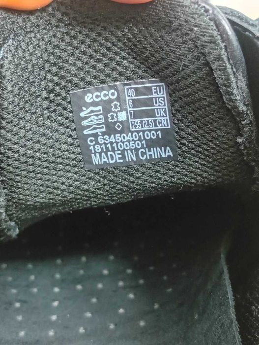 Ecco, męskie półbuty, skóra naturalna, rozmiar 40
