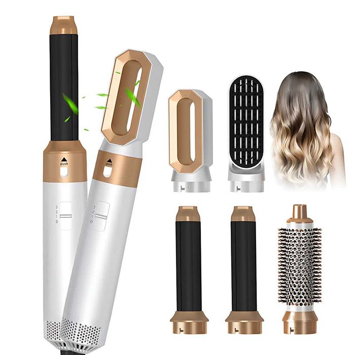 Фен-щітка мультистайлер Hot Air Styler 5 в 1 з іонізацією, 5 насадок