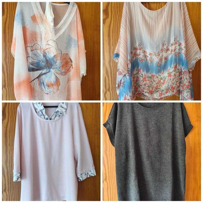 Camisolas, calções, calças, pijamas de L, XL, XXL, 4XL, 5XL, 46, 48 e 54