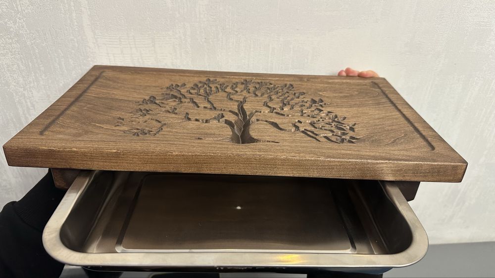 Дерев'яна чабань з гравіруванням "Дерево життя"