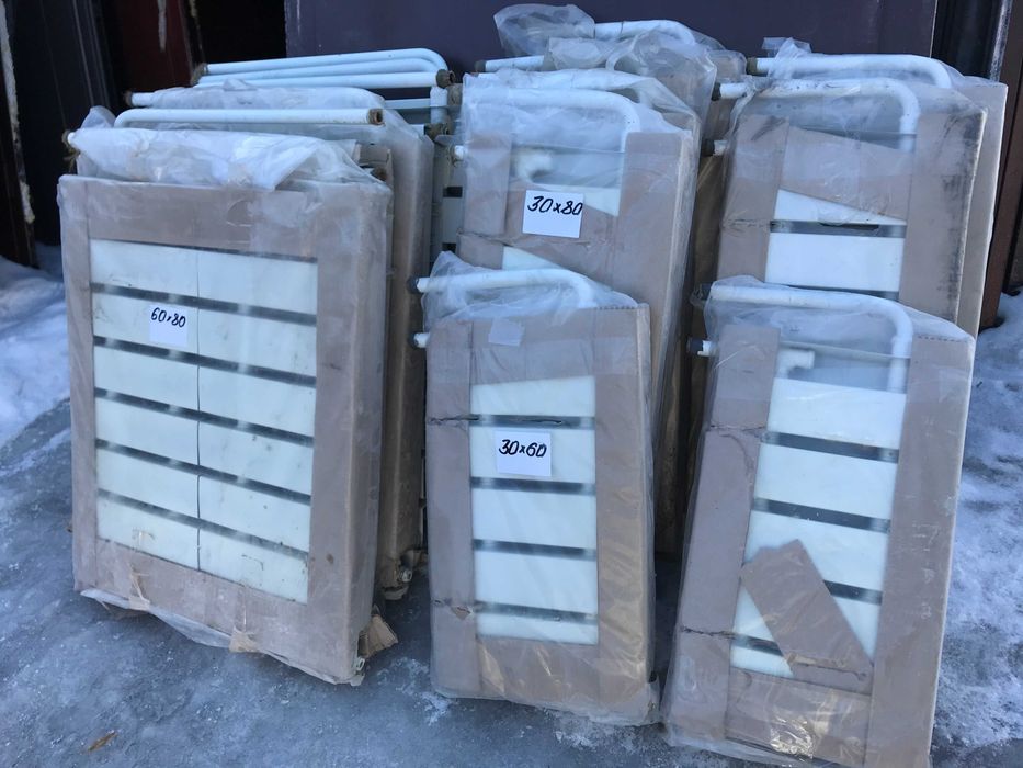 Новые Батареи радиаторы отопления с новостроя разные размеры